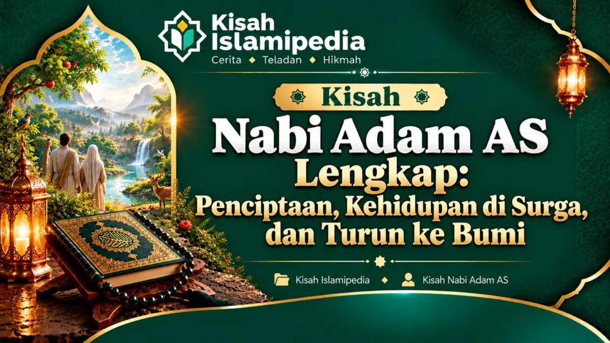 Kisah Nabi Adam AS Lengkap Penciptaan, Kehidupan di Surga, dan Turun ke Bumi